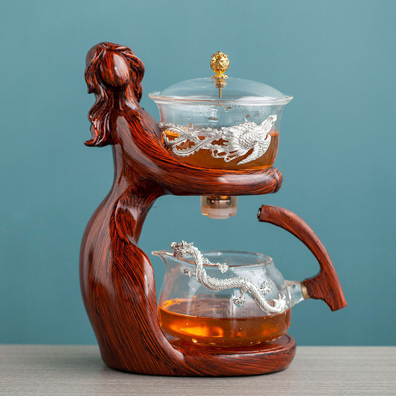 Tea Making Kungfu Teapot Automatic Glass Holder