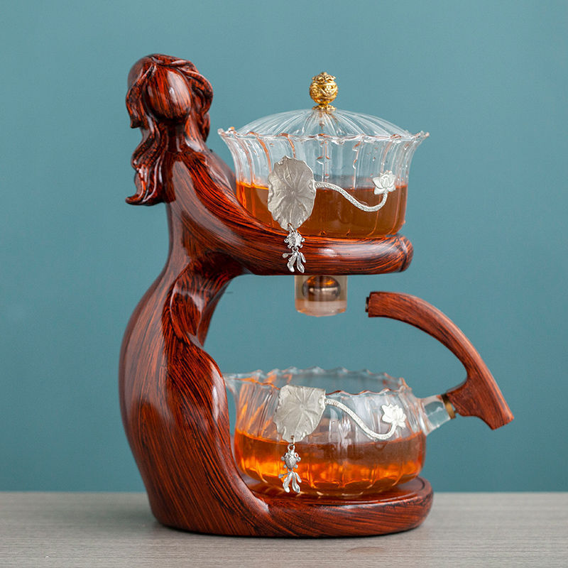 Tea Making Kungfu Teapot Automatic Glass Holder