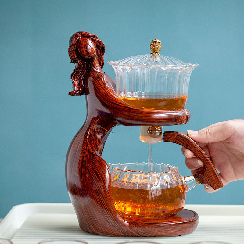 Tea Making Kungfu Teapot Automatic Glass Holder
