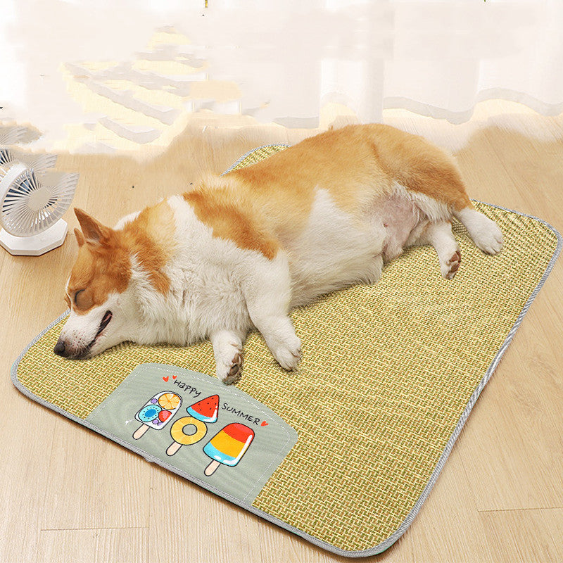 Pet Mat Ice Cool Grass Mat Dog's Nest Pet Products