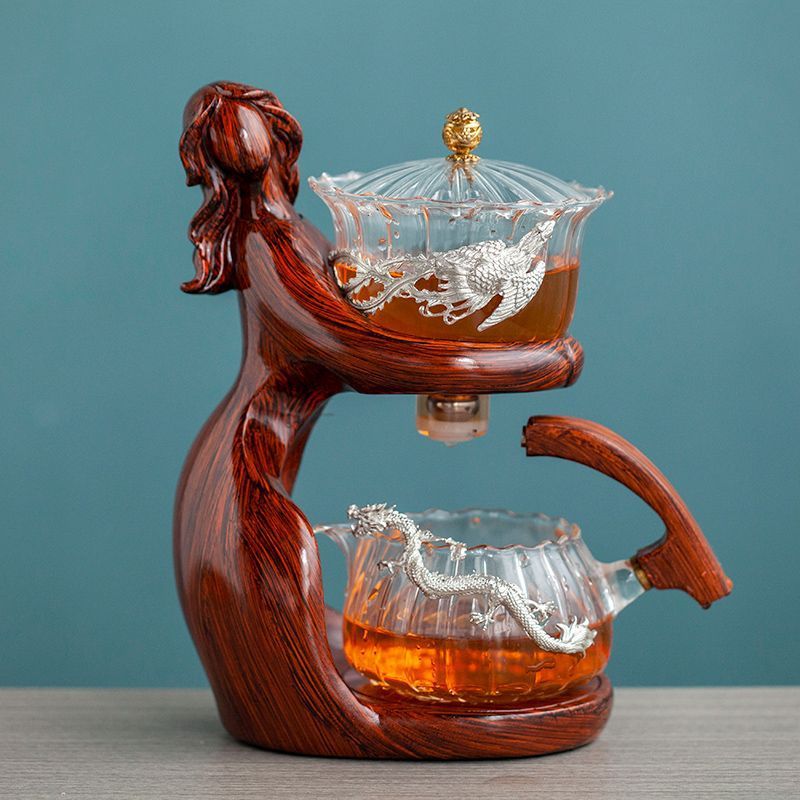 Tea Making Kungfu Teapot Automatic Glass Holder