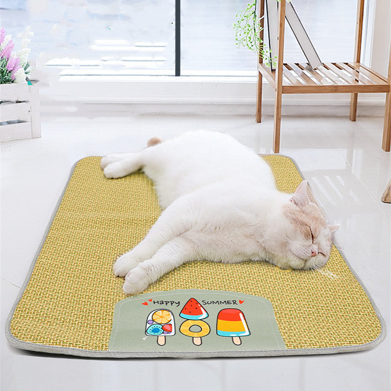 Pet Mat Ice Cool Grass Mat Dog's Nest Pet Products