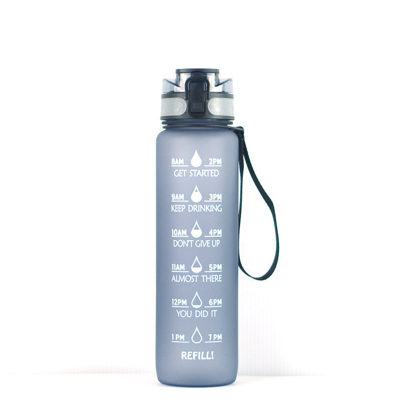 Transparent Flask Water Bottle 1000ml Kawaii Cup