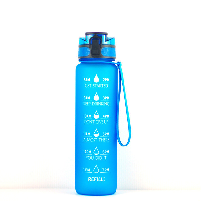Transparent Flask Water Bottle 1000ml Kawaii Cup