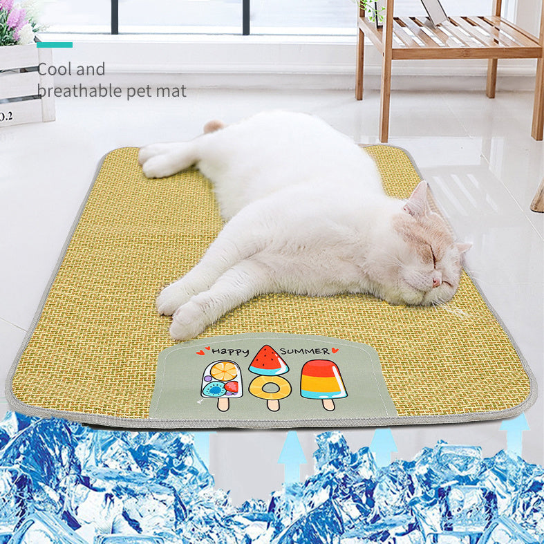 Pet Mat Ice Cool Grass Mat Dog's Nest Pet Products