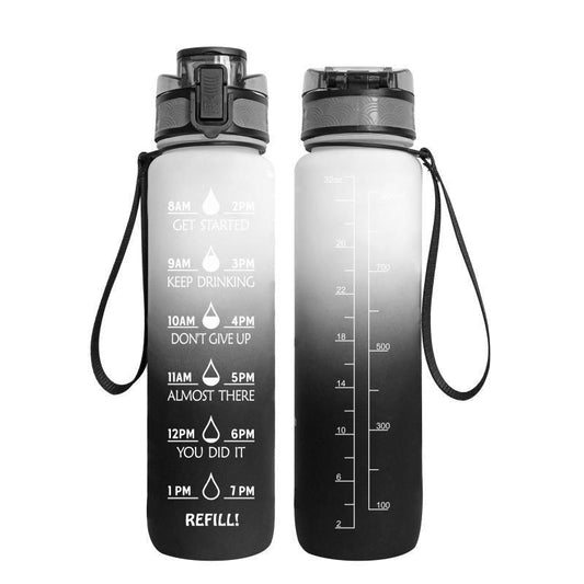Transparent Flask Water Bottle 1000ml Kawaii Cup