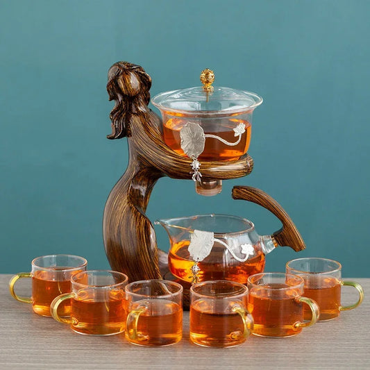 Tea Making Kungfu Teapot Automatic Glass Holder