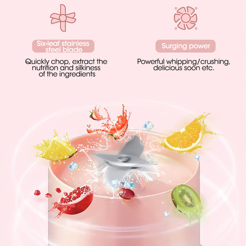 USB Rechargeable Smoothie Blender Fruits Juicer Extractor