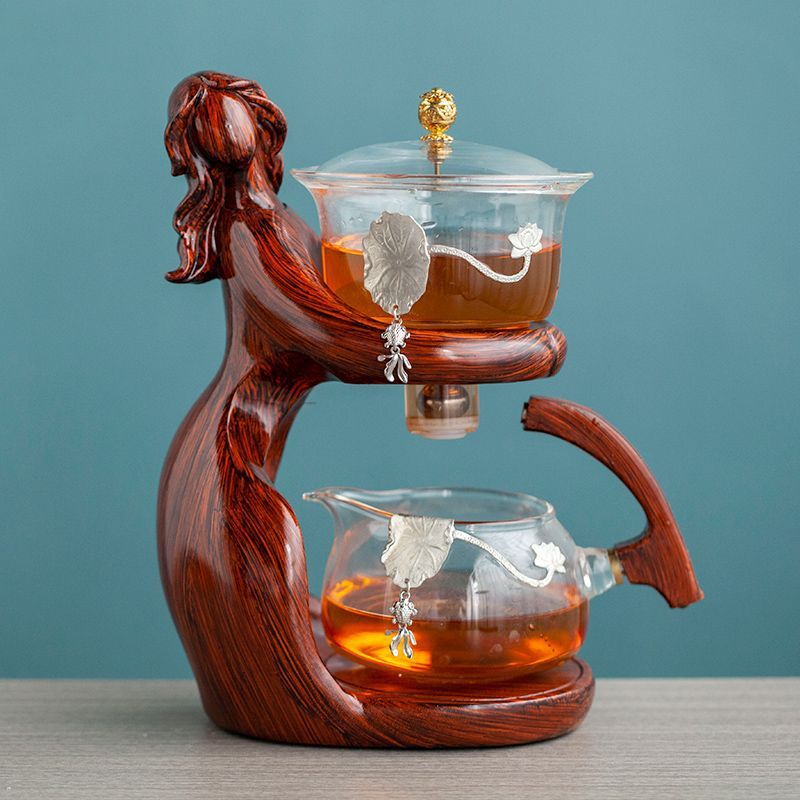 Tea Making Kungfu Teapot Automatic Glass Holder