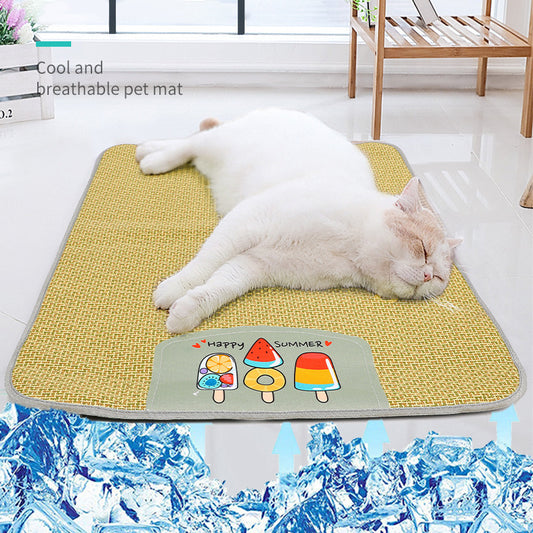 Pet Mat Ice Cool Grass Mat Dog's Nest Pet Products
